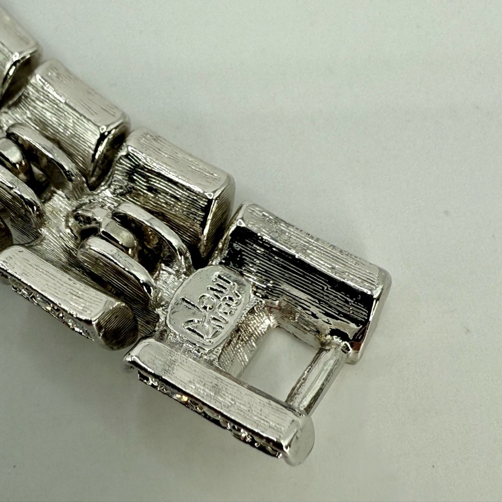 Vintage Joan Rivers Rhinestone Link Bracelet – Art Deco Style, 6.5” - Picture 9 of 17